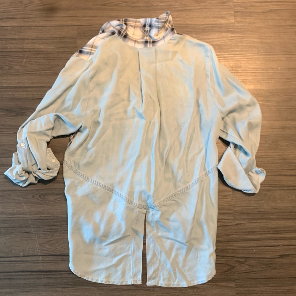 Sam Edelman Button Down Flannel/Chambray - image 2